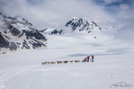 Helicopter Glacier & Dog Sledding Adventure Tour