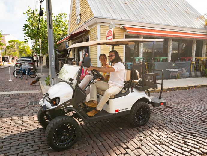 Key West 4 Seater EZGO Golf Cart Rental 2026 | Cool Key West