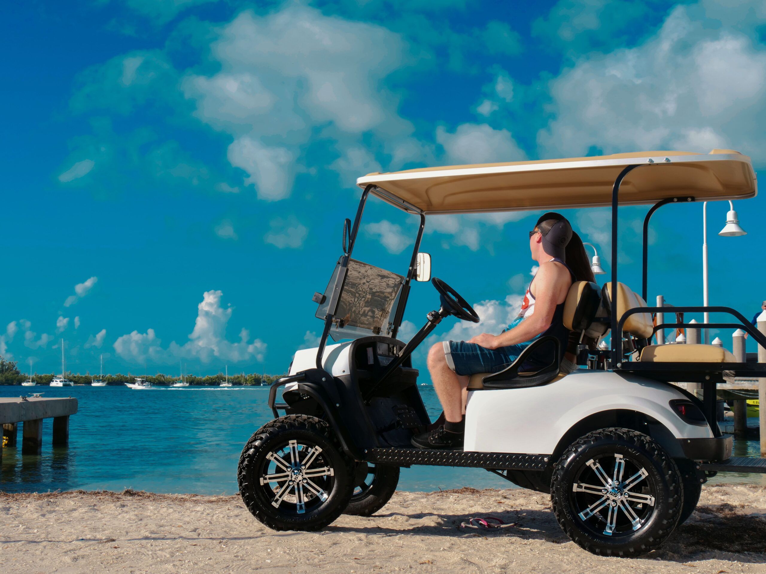Key West 4 Seater EZGO Golf Cart Rental 2026 | Cool Key West
