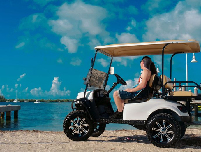 Key West 4 Seater EZGO Golf Cart Rental Image 2