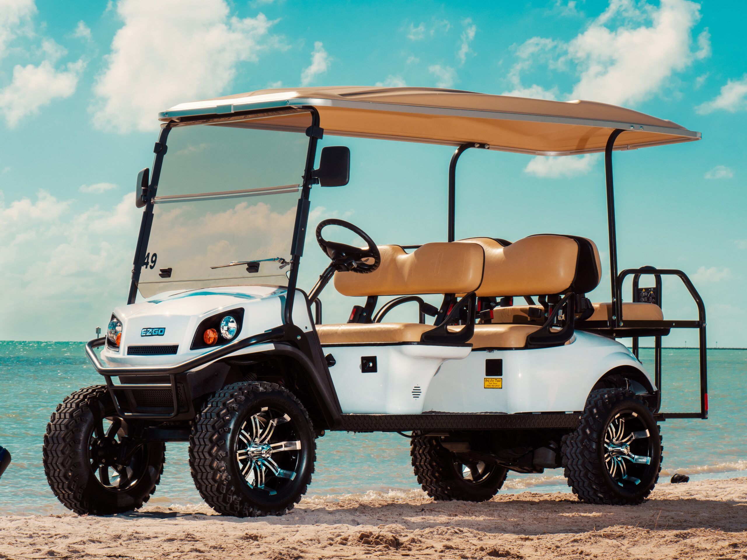 Key West 6 Seater EZGO Golf Cart Rental