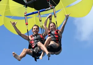 Parasailing on Maunalua Bay- Oahu's off Waikiki Playground