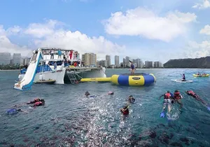 5 in 1 Deluxe Cruise: Turtle Snorkeling, Activities and Pick-Up