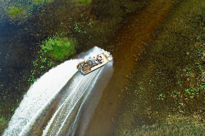 60 min. Everglades Airboat ride & pick-up,small group +pro guide