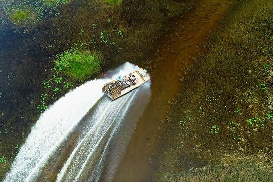 60 min. Everglades Airboat ride & pick-up ,small group +pro guide