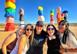 Hoover Dam Walk-On-Top Tour w/ Seven Magic Mountains & Vegas Sign