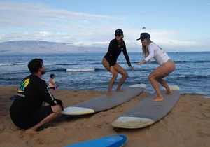 Group Surf Lessons from Kaanapali Beach