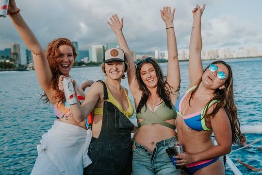 Paradise Waikiki Sunset Cruise + LIVE DJ + SWIMMING