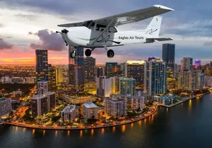 South Beach Miami Aerial Tour : Beaches, Mansions and Skyline