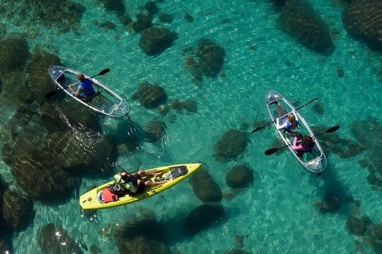 Sand Harbor Clear Kayak Tour of Lake Tahoe