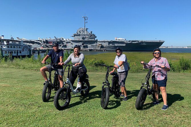 Scenic Charleston Harbor & Wildlife E-Bike Tour + Milkshake Stop