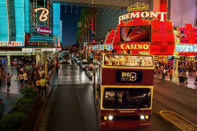 Exclusive: 10:15PM Las Vegas Night Tour by Open-Top Bus