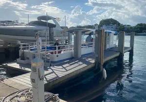2-Hour South Beach Private Pontoon Boat with Captain at Sunrise or Sunset