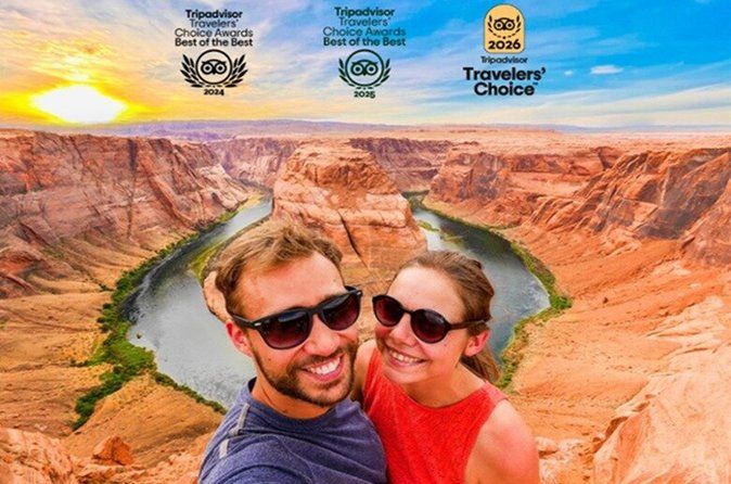 Lower Antelope Canyon and Horseshoe Bend Day Tour with Lunch