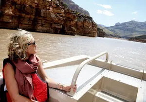 Grand Canyon West Helicopter Tour with VIP Skywalk and Boat Ride