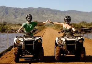 Oahu Beachfront ATV Adventure and Farm Tour