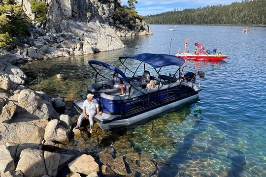 Lake Tahoe Luxury Pontoon Boat Rental Captain Cost Not Included