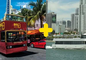 Miami Combo: Open-top Bus Tour and Sightseeing Bay Cruise