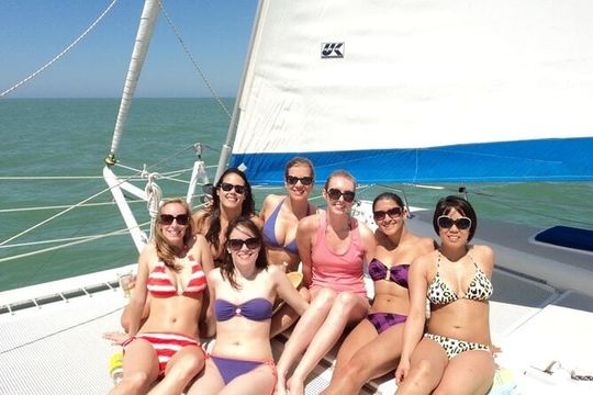 Catamaran Day Sail Shelling Excursion 42ft. Mainecat Cool Beans