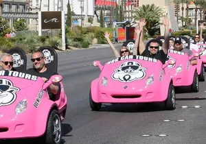 Las Vegas Strip and Downtown Scooter with Souvenir T-shirt & Food Tour