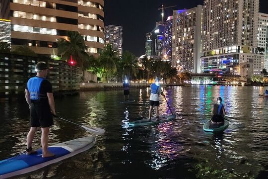 Miami City Lights Night SUP or Kayak