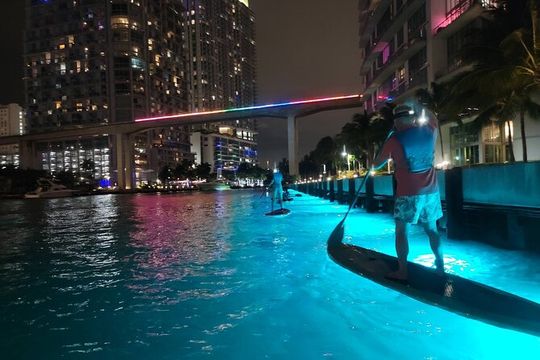 Miami City Lights Night SUP or Kayak