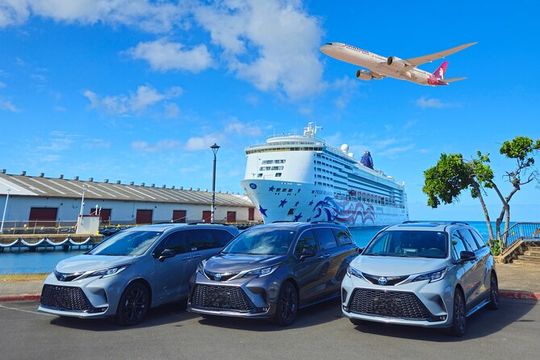 Honolulu Airport, Cruise Port and Hotel Private Transfer(up to 6)