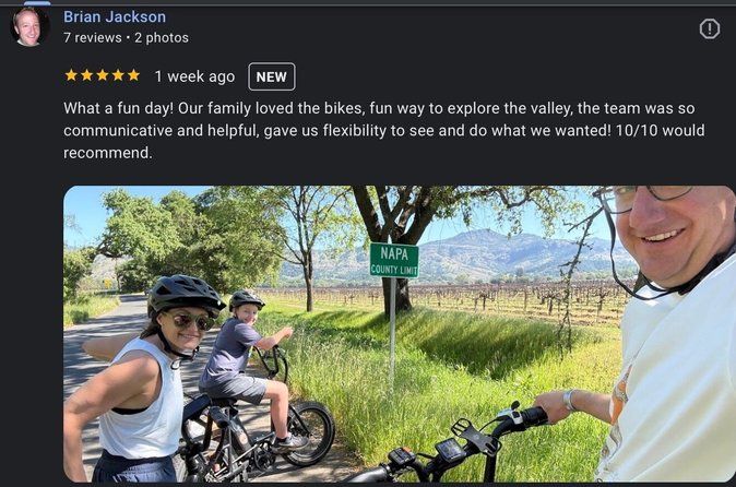 Self Guided Full Day E-bike Rental With Picnic Lunch