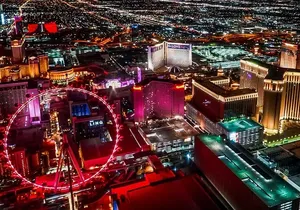 Las Vegas Strip Highlights by Helicopter at Night