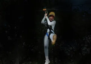 Night Zipline: 3 Zipline Adrenaline Adventure