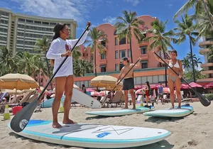 Private Group SUP Duo by Waikiki Beachboys at the Royal