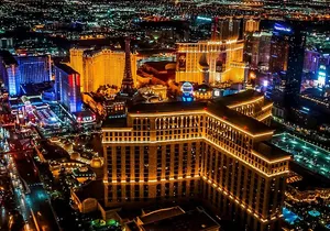 Las Vegas Night Flight with Dinner at Matteo Ristorante