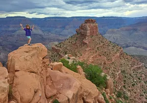 Grand Canyon Sunset Hiking Adventure Deep Below The South Rim