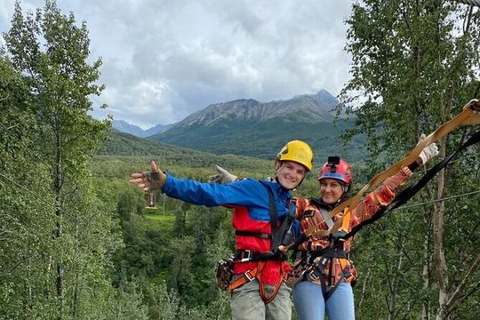 Tandem Zipline Tour on Lazy Mountain