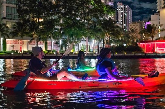 L.E.D. Light Kayak Miami City Lights