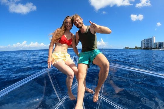 Tour to Arch in the only Clear Boat in Cabo Cruise Hotel PICKUP!