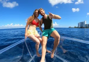 Tour to Arch in the only Clear Boat in Cabo Cruise Hotel PICKUP!