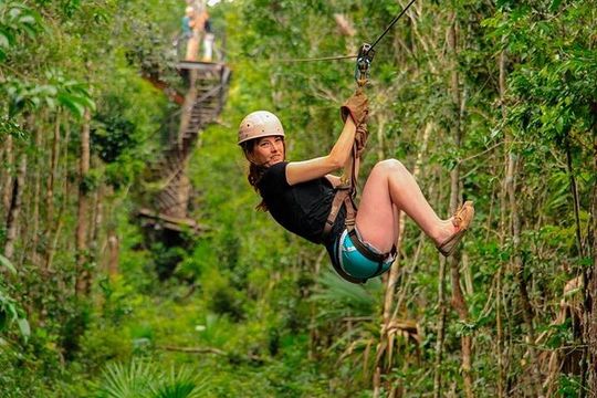 Cenote, Zipline & ATV Shared Combo 3x1 from Playa del Carmen & Cancun