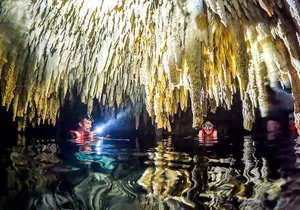 Cenote Cavern Tour and Swim with Sea Turtles in Akumal