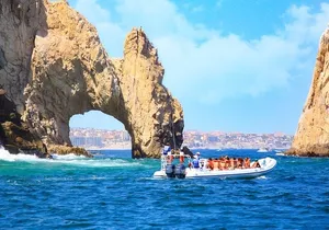 Boat Ride to the Arch and Beach Camel Ride in Cabo San Lucas Shared Tour