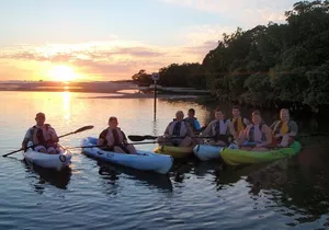Guided Kayak Sunset Tour in Pelican Bay at Fort Myers Beach