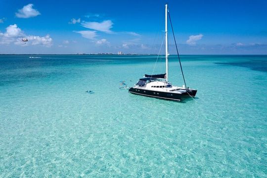 Puerto Morelos Secret Sandbar Catamaran Sail