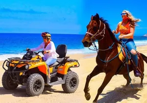 Combo Horseback Beach Ride & ATV Adventure. Tequila Tasting