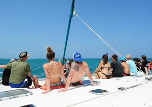 Catamaran Sail and Snorkeling Tour with Open Bar in Puerto Morelos