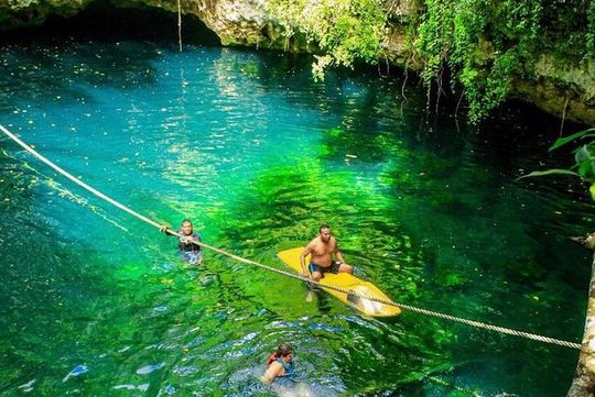 ATV Tour with Cenote swim, Ziplines, Transportation and Lunch Included