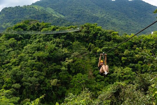 Puerto Vallarta's Best Canopy Zipline + Jorullo Bridge walk!