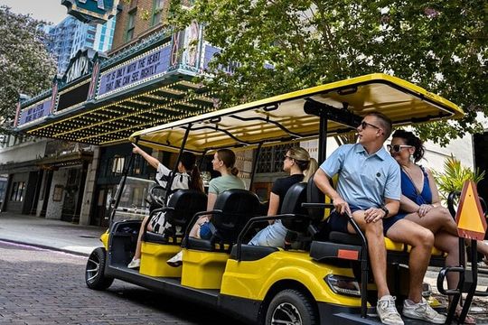 Guided Tampa Sightseeing Tour in New Street Legal Golf Cart