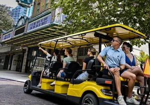 Guided Tampa Sightseeing Tour in New Street Legal Golf Cart