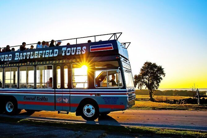 Sunset Double Decker Bus Tour in Gettysburg