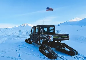 Heated and Enclosed ATV Tour in Alaska. Open All Year Round